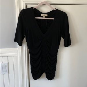 Black authentic Burberry ruched top